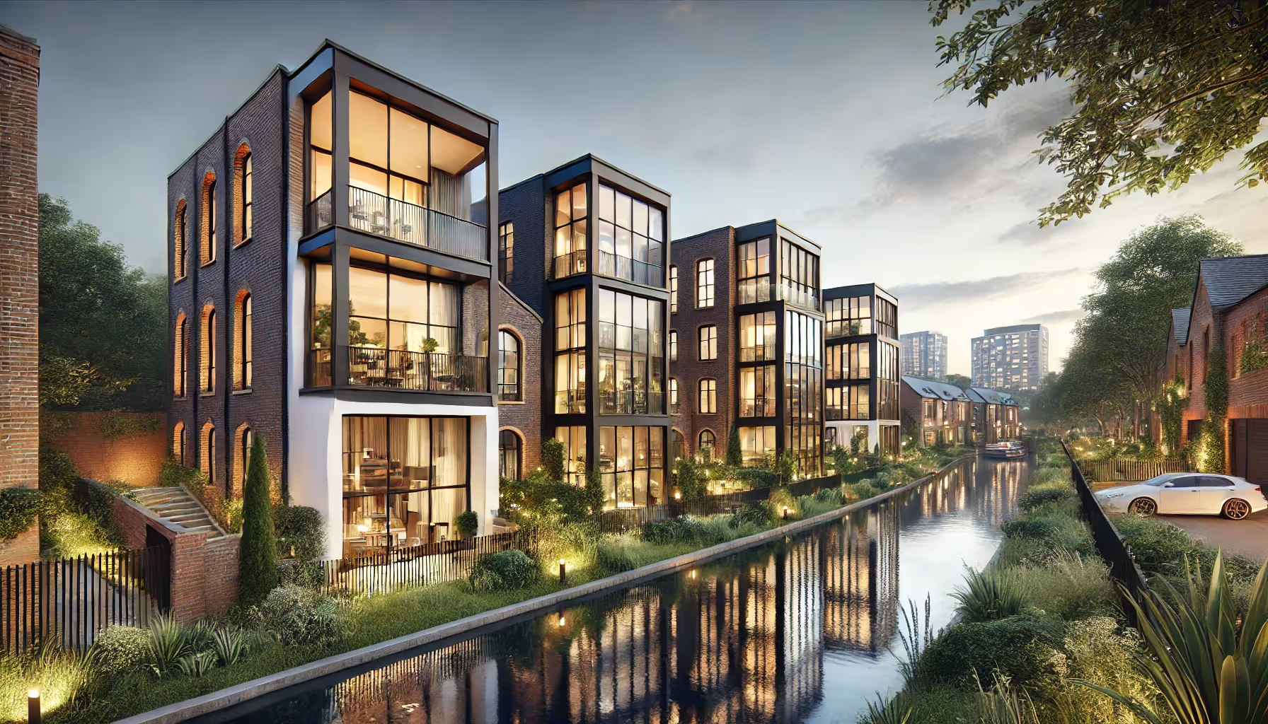 Investment properties within an affluent neighborhood
