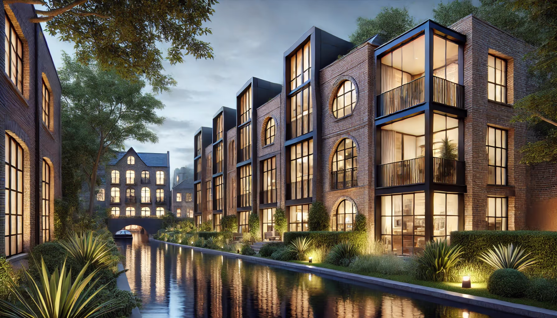 Investment properties within an affluent neighborhood